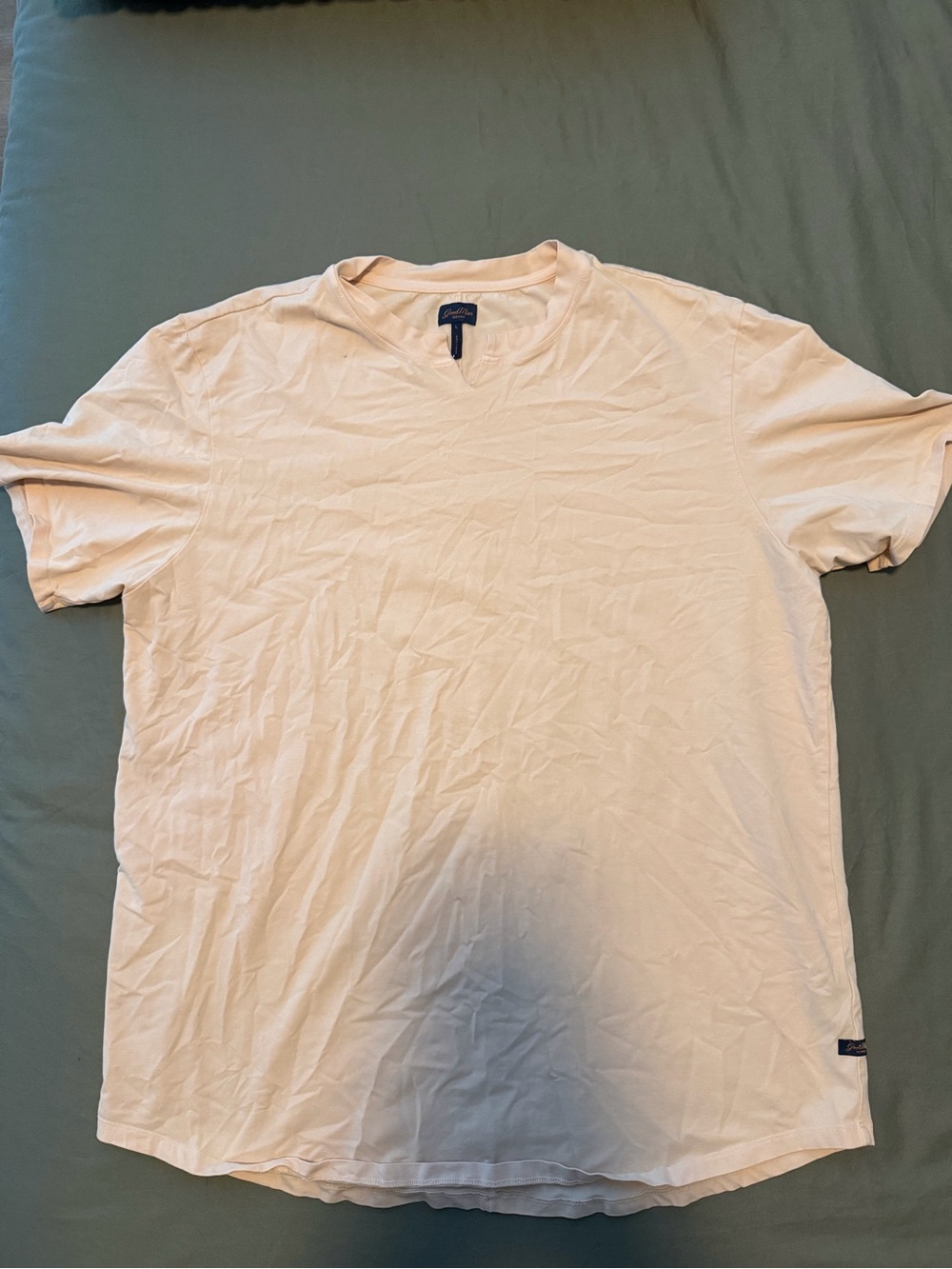 Good Man Brand Men's Cream Short Sleeve Crew Tee